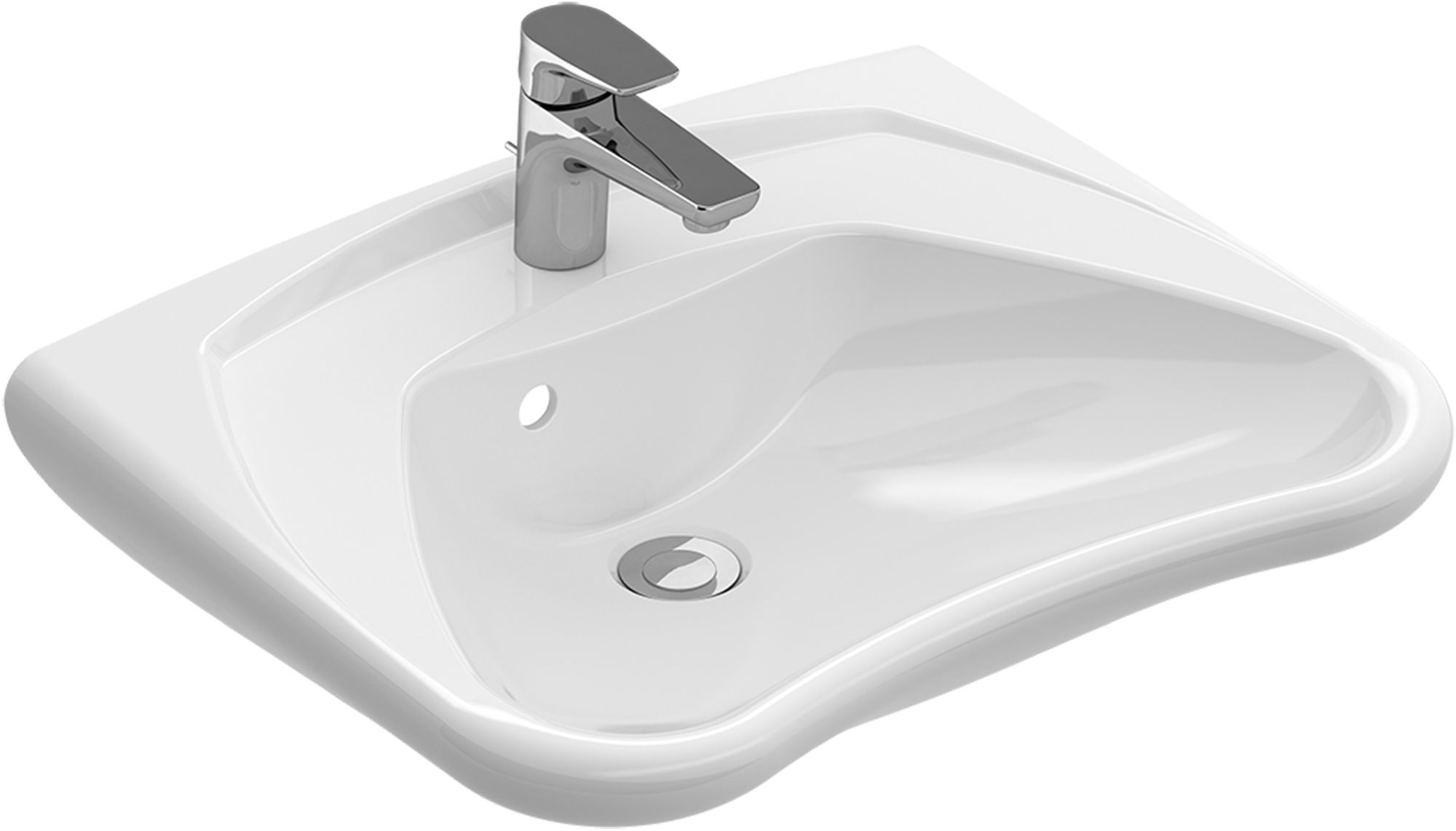 Villeroy & Boch O.Novo Vita lavoar 60x49 cm clasică pentru persoane cu dizabilități alb 71196101