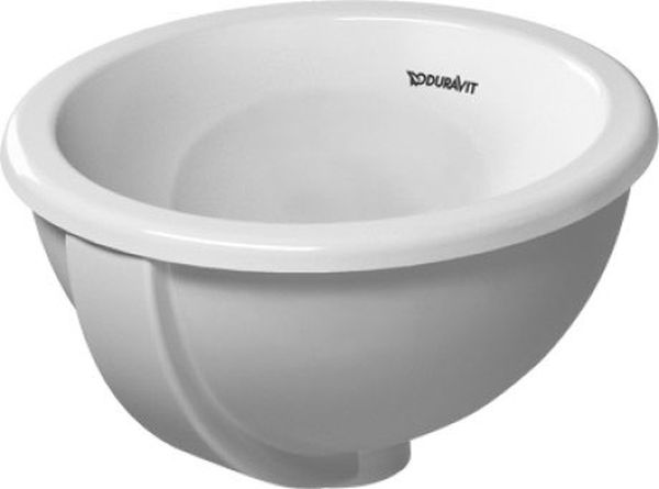 Duravit Bali lavoar 33.5x33.5 cm rotund încastrat alb 0473340031