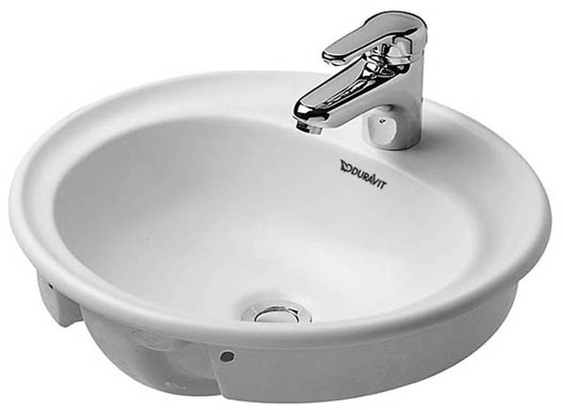Duravit Manua lavoar 48x48 cm rotund încastrat alb 5220480000