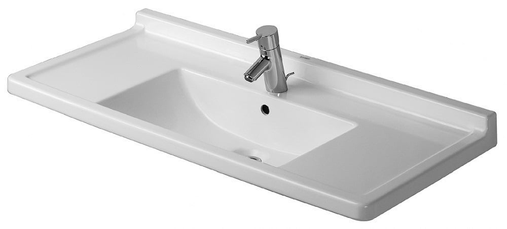 Duravit Starck 3 lavoar 105x48.5 cm dreptunghiular clasică-mobilier-cu blat alb 0304100000