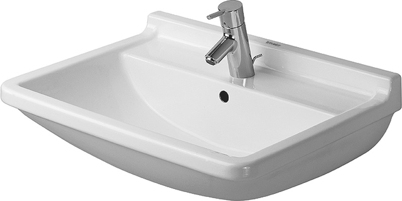 Duravit Starck 3 lavoar 65x48.5 cm dreptunghiular clasică alb 0300650000