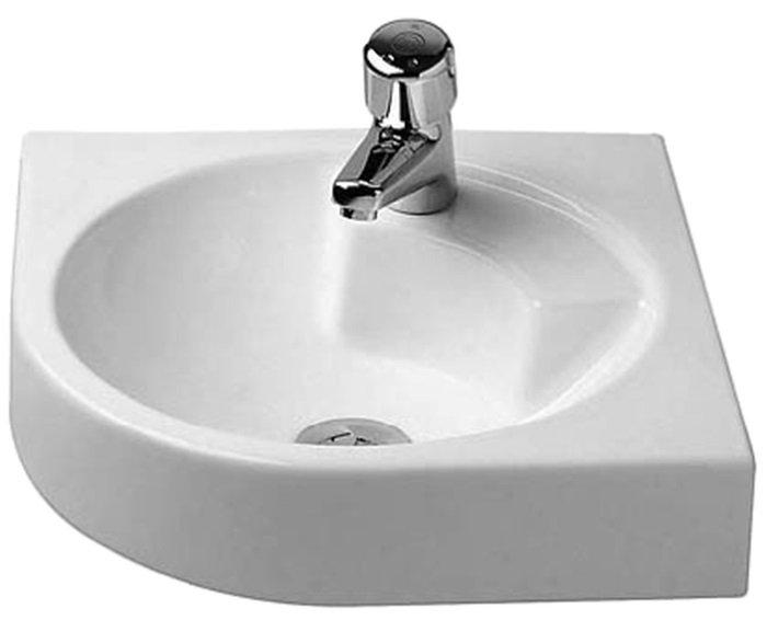 Duravit Architec lavoar 63.5x54 cm de colț clasică alb 0448450000