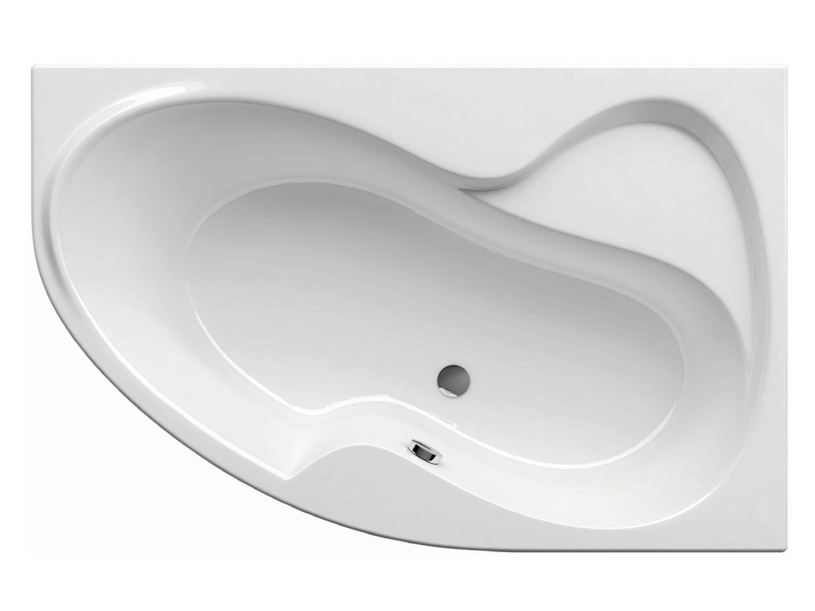 Ravak Rosa II cadă de colț 150x105 cm partea dreaptă alb CJ21000000