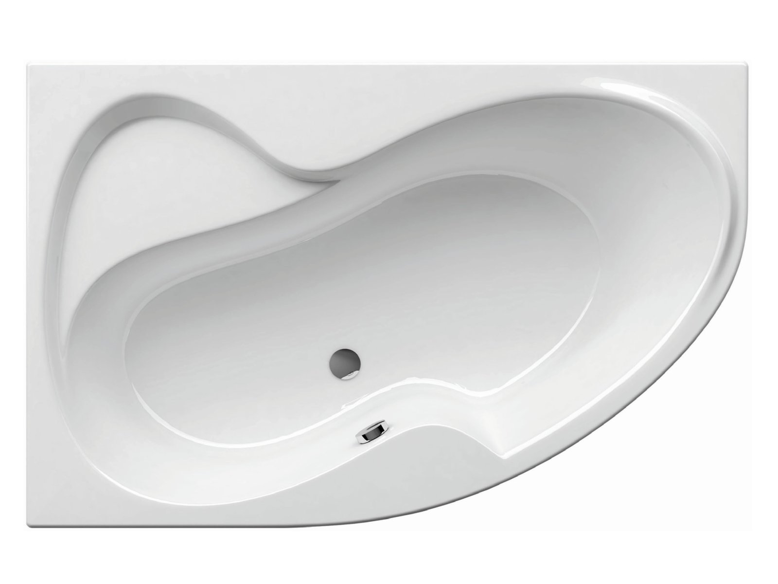 Ravak Rosa II cadă de colț 160x105 cm partea stângă alb CM21000000