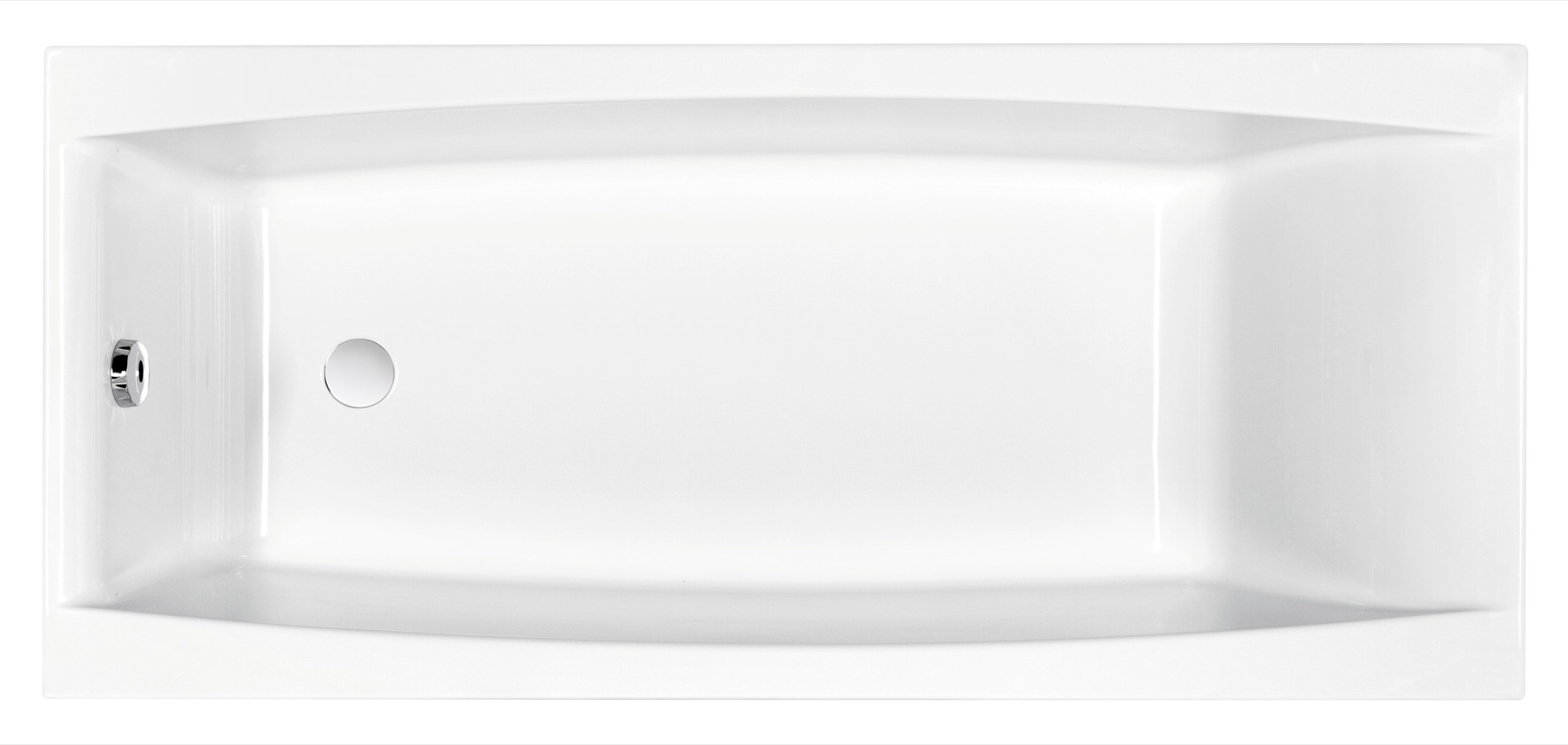 Cersanit Virgo cada dreptunghiulară 170x75 cm alb S301-045