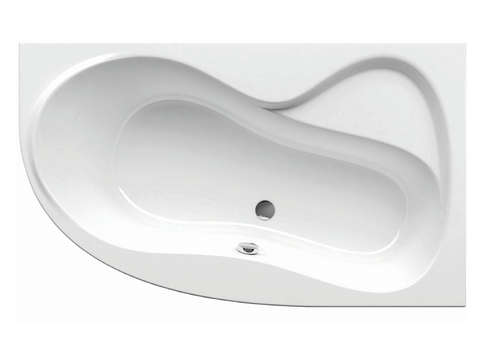 Ravak Rosa 95 cadă de colț 150x95 cm partea dreaptă alb C561000000