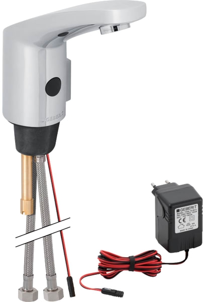 Geberit 185 baterie lavoar stativ electrică crom 116.155.21.1