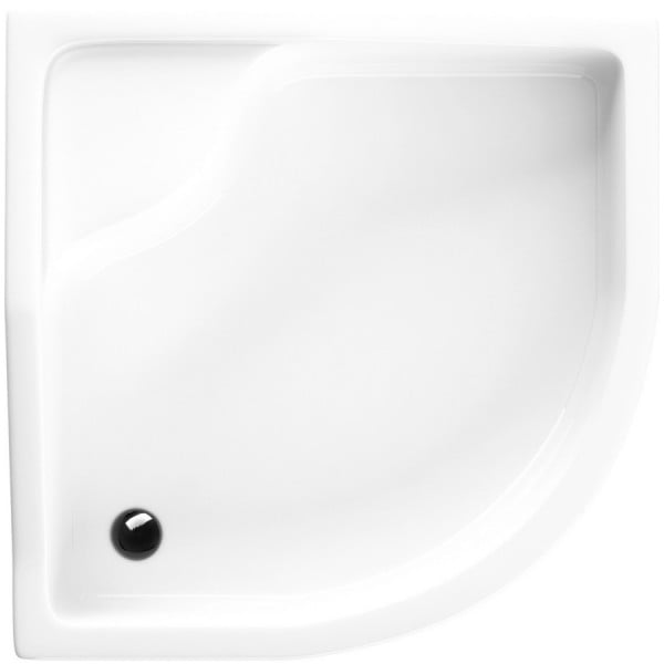 Schedpol Go Baby cădiță de duș semirotundă 80x80 cm alb 3.038