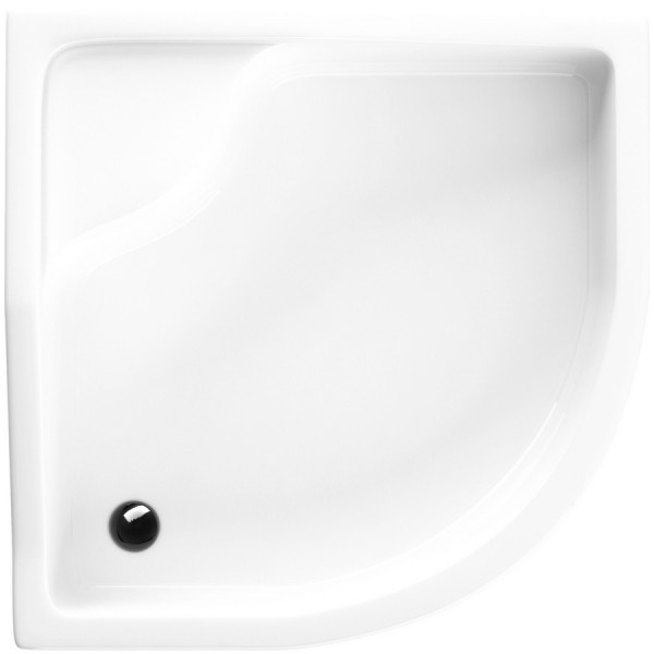 Schedpol Go Baby cădiță de duș semirotundă 90x90 cm alb 3.039