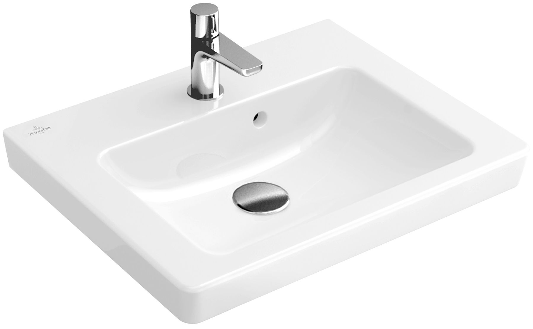 Villeroy & Boch Subway 2.0 lavoar 50x40 cm dreptunghiular clasică-de blat alb luciu 73155G01
