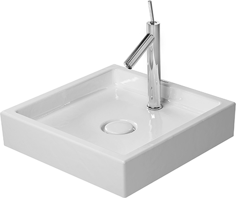 Duravit Starck 1 lavoar 47x47 cm pătrat de blat alb 03874700281