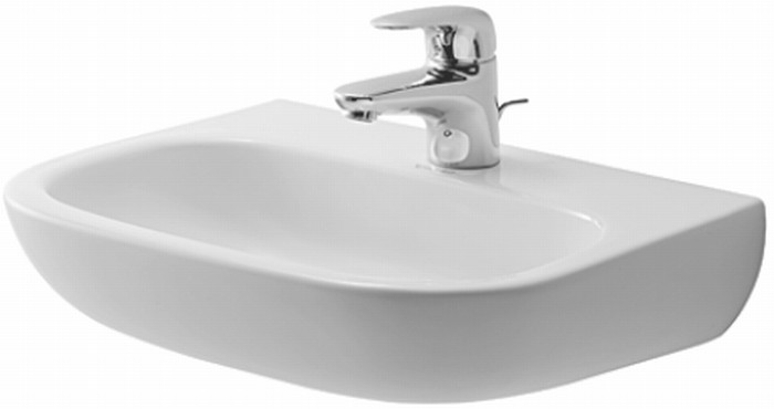Duravit D-Code lavoar 45x34 cm semicircular clasică alb 07074500002