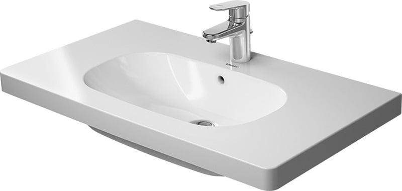 Duravit D-Code lavoar 85x48 cm dreptunghiular clasică-mobilier-cu blat alb 03428500002