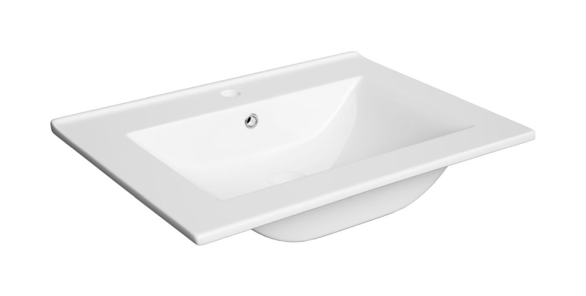 Defra Plan lavoar 60x46 cm dreptunghiular alb 1722