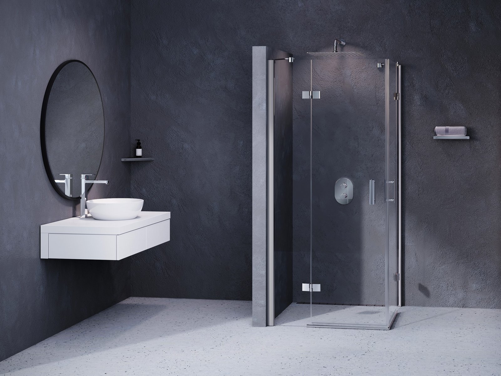 Ravak SmartLine cabină de duș 80x80 cm pătrat crom luciu/sticlă transparentă 1SV44A00Z1