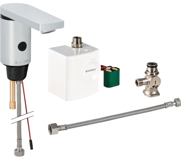 Geberit 186 baterie lavoar stativ electrică crom 116.366.21.1