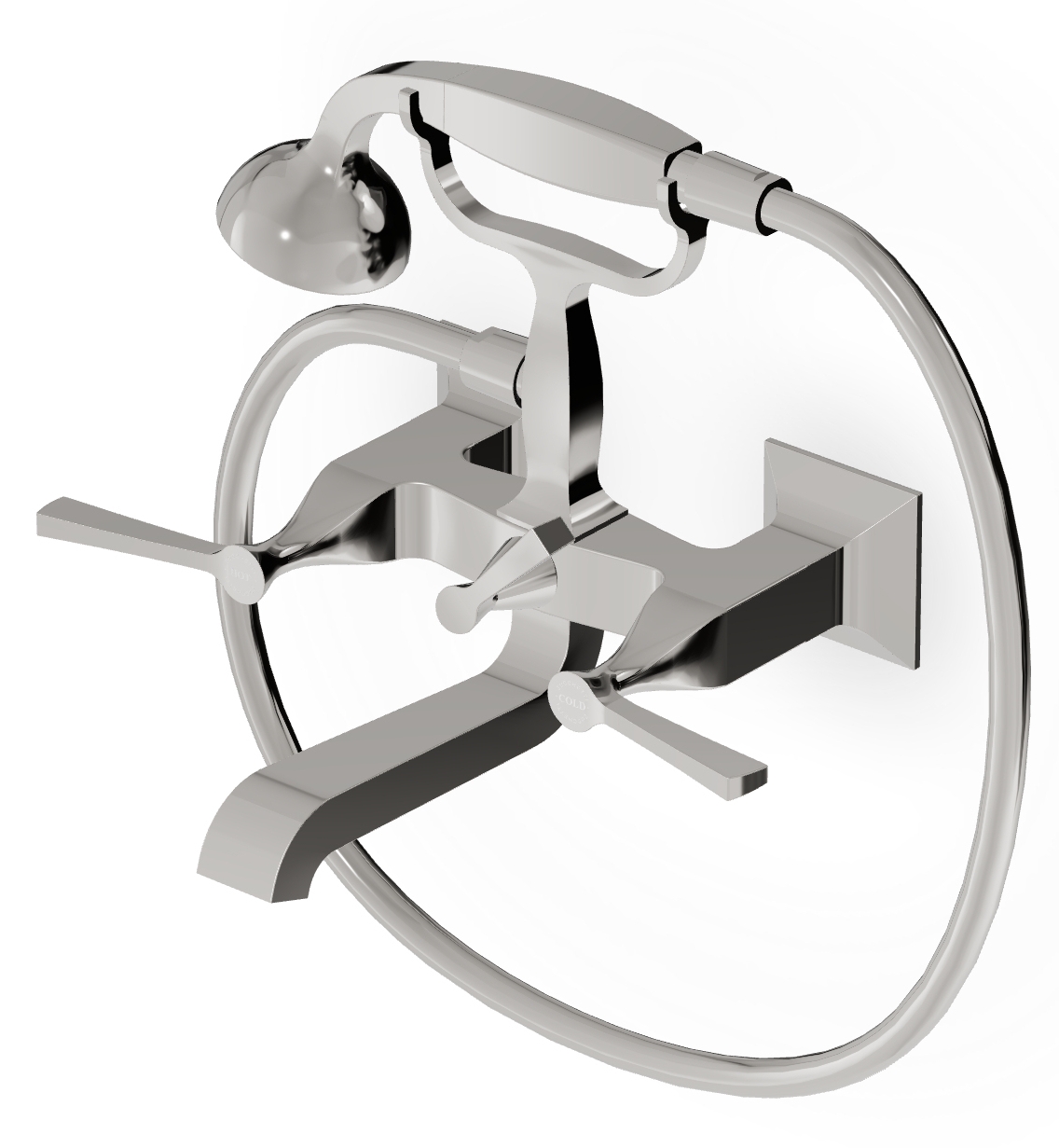 Zucchetti Bellagio baterie cadă-duș perete || ZB2228.C8