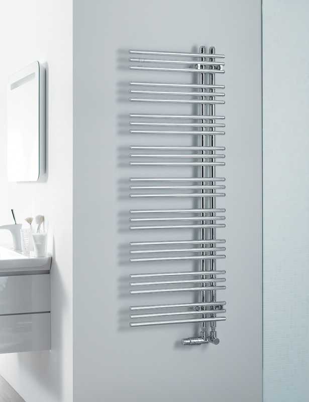 Zehnder Yucca calorifer de baie decorativ 130x37 cm crom YAC130-040