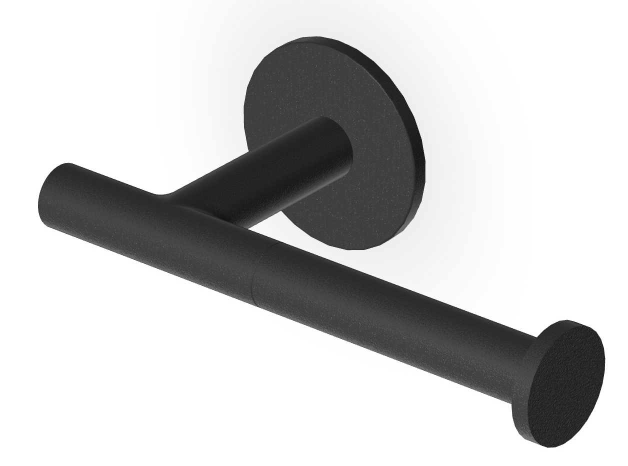 Zucchetti Pan suport pentru hârtie igienică negru ZAC630.N1