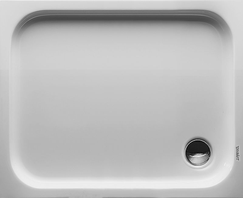 Duravit D-Code cădiță de duș dreptunghiulară 100x80 cm alb 720106000000001