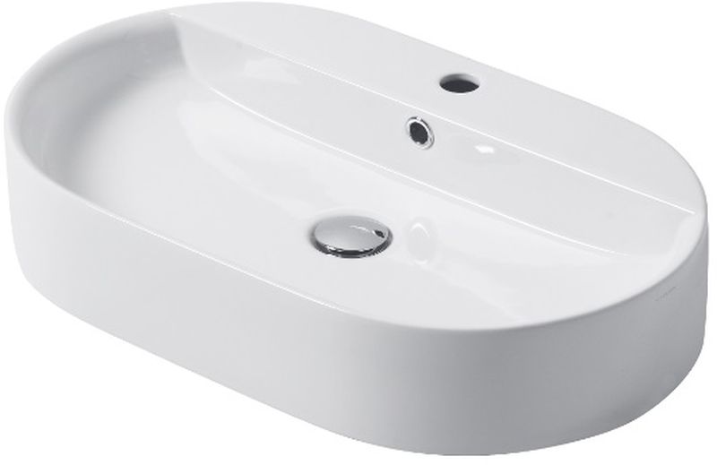 Kerasan lavoar 65x40 cm ovale de blat alb luciu 028501