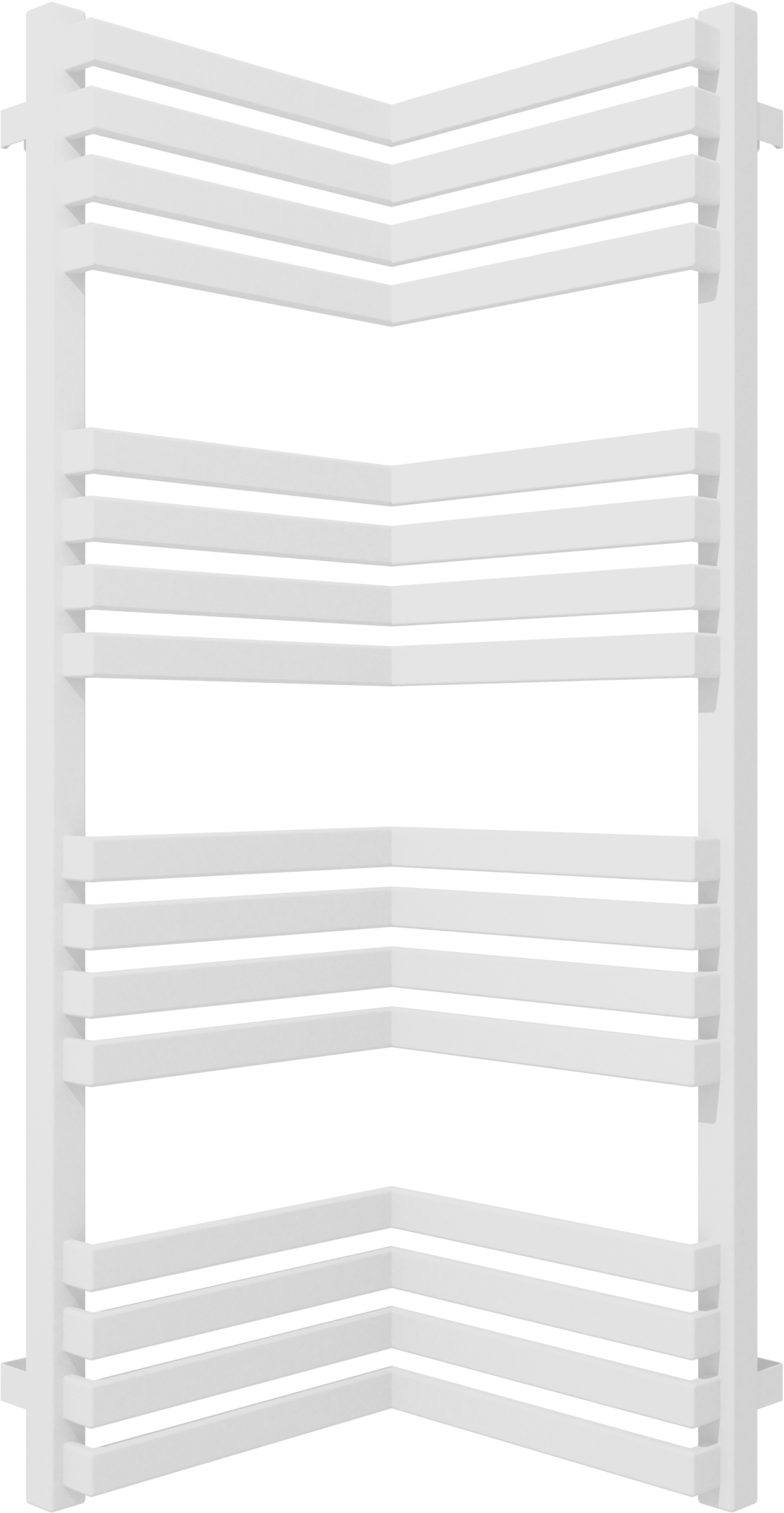Terma Incorner calorifer de baie decorativ 73x35 cm alb WGQIN073035K916SX