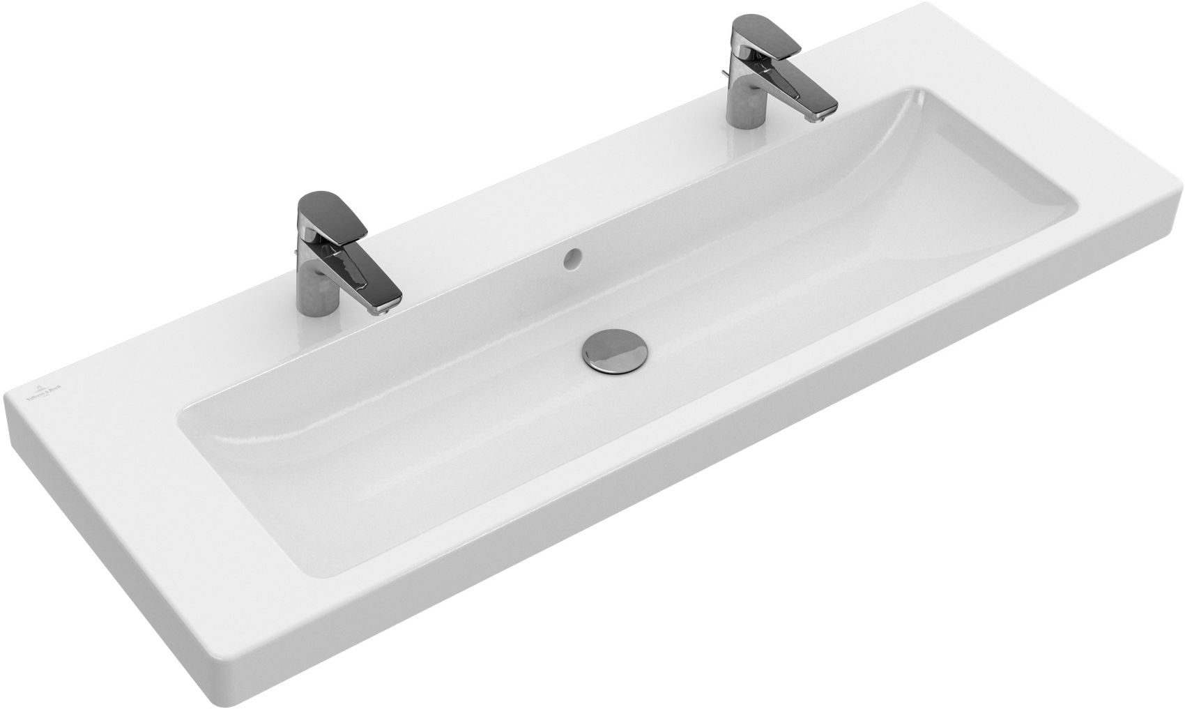 Villeroy & Boch Subway 2.0 lavoar 130x47 cm dreptunghiular clasică-mobilier alb 7176D2R1