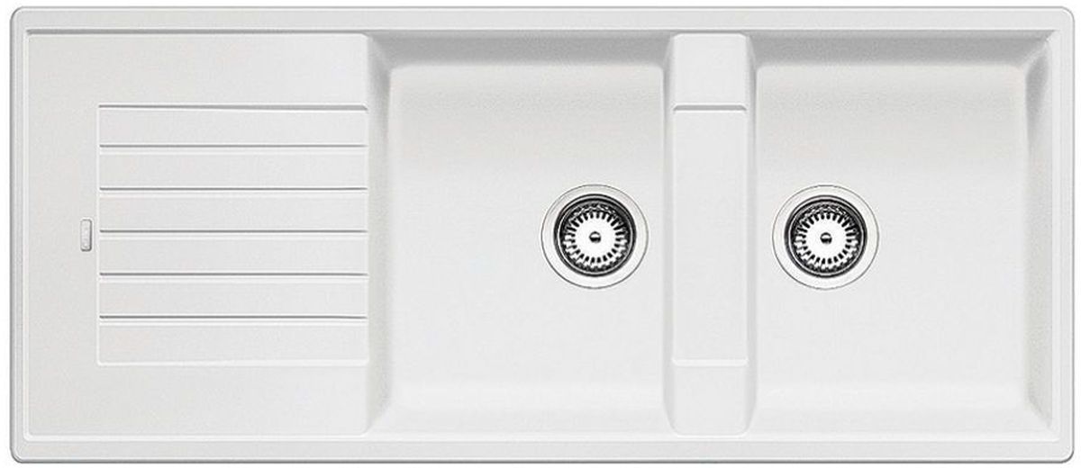 Blanco Zia 8 S chiuvetă din granit 116x50 cm alb 515597