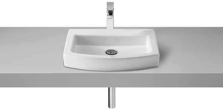 Roca Hall lavoar 52x44 cm dreptunghiular de blat alb A32788200M