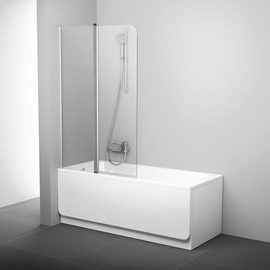 Ravak Chrome paravan cadă 99 cm două piese aluminiu luciu/sticlă transparentă 7QLA0C00Z1