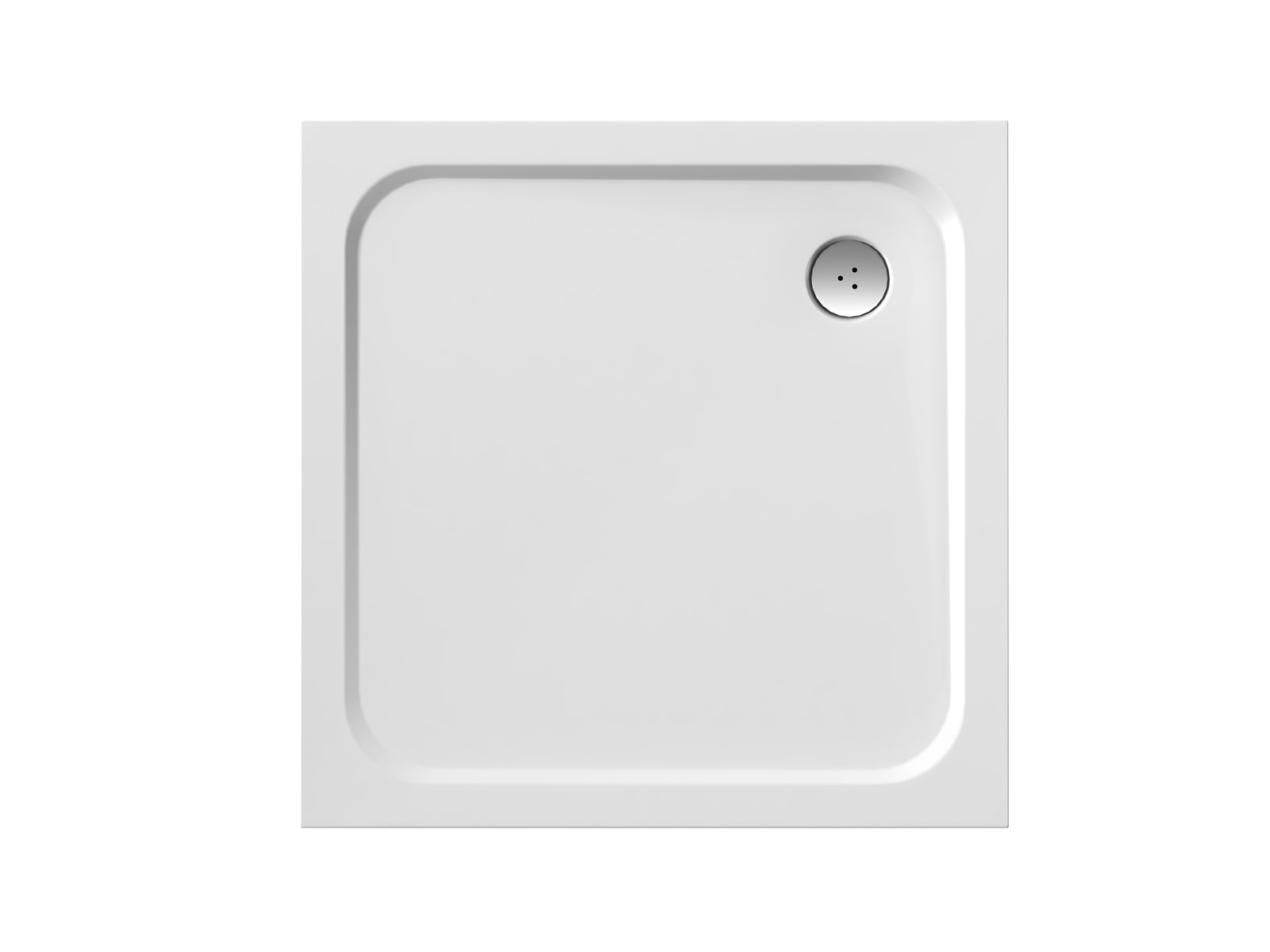 Ravak Perseus Pro cădiță de duș pătrată 90x90 cm alb XA047701010