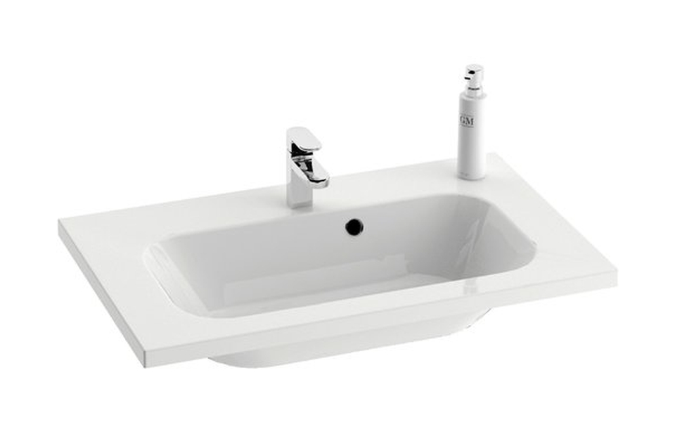 Ravak Chrome lavoar 80x49 cm dreptunghiular mobilier alb XJG01180000