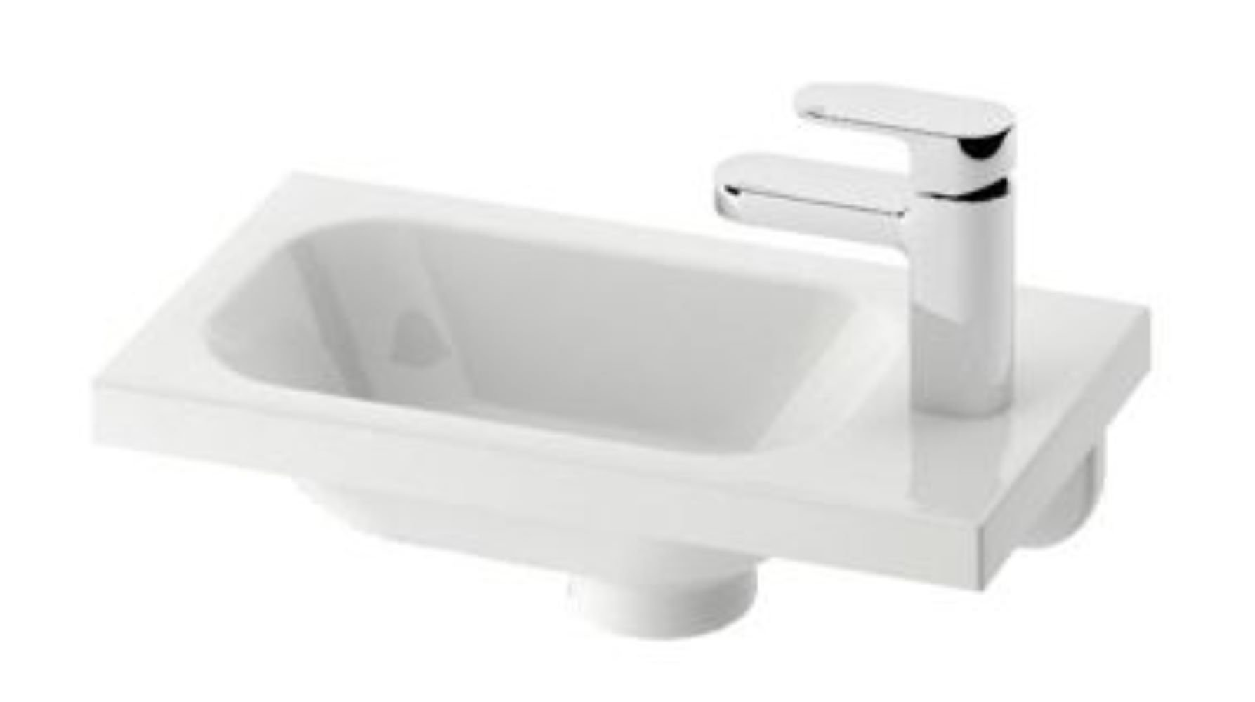Ravak Chrome lavoar 40x22 cm dreptunghiular mobilier alb XJGP1100000