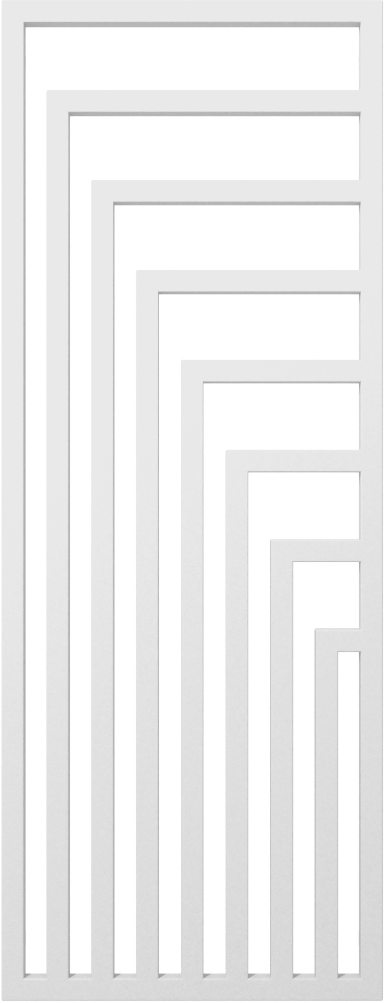 Terma Angus V calorifer de baie decorativ 130x44 cm alb WGANG130044K916Y8