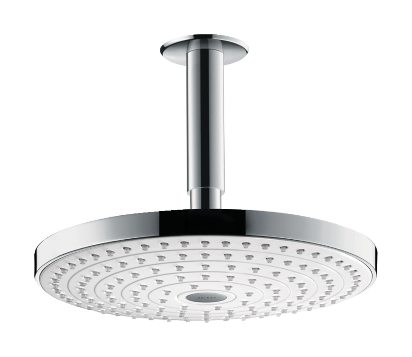 Hansgrohe Raindance cap de duș 24x24 cm rotund crom-alb 26467400