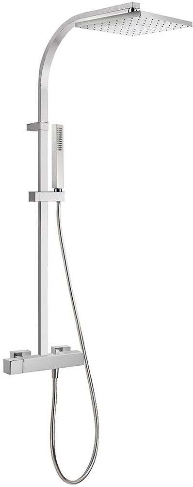 Tres Cuadro-Tres set de duș perete cu duș de ploaie crom 007.191.01