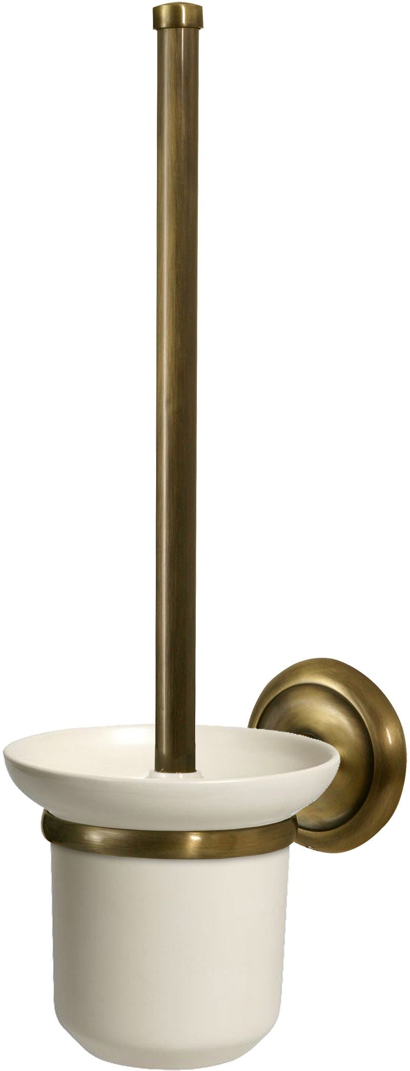 BISK Deco perie de toaletă înșurubat alamă-ceramică 00412