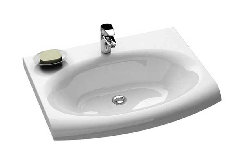 Ravak Evolution lavoar 77x55 cm dreptunghiular mobilier alb XJE01200000