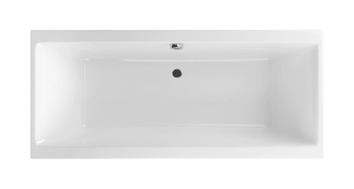 Excellent Pryzmat cada dreptunghiulară 180x80.5 cm alb WAEX.PRY18WH
