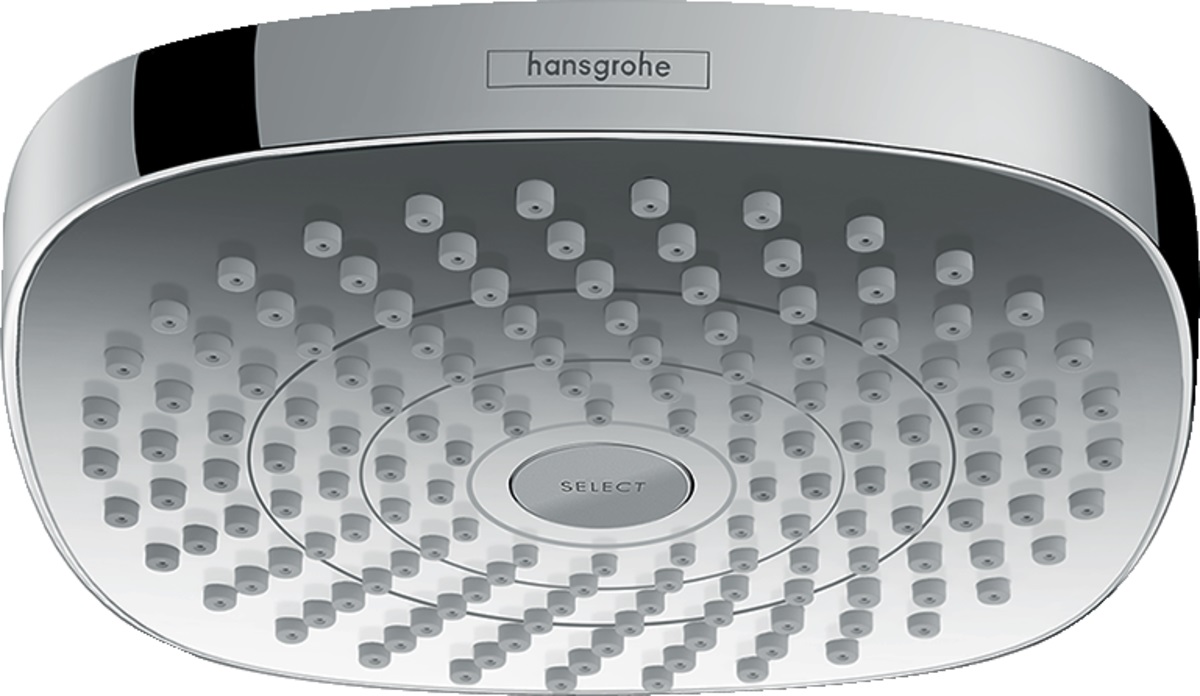 Hansgrohe Select cap de duș 18x18 cm pătrat crom-alb 26524400