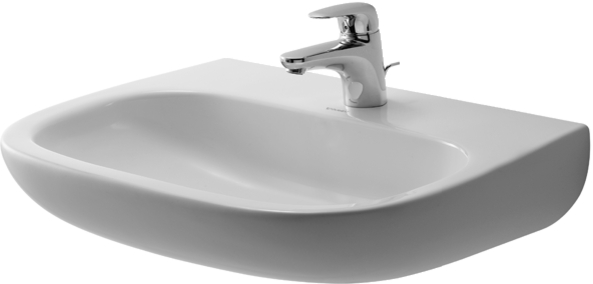 Duravit D-Code lavoar 55x43 cm semicircular clasică alb 23115500002