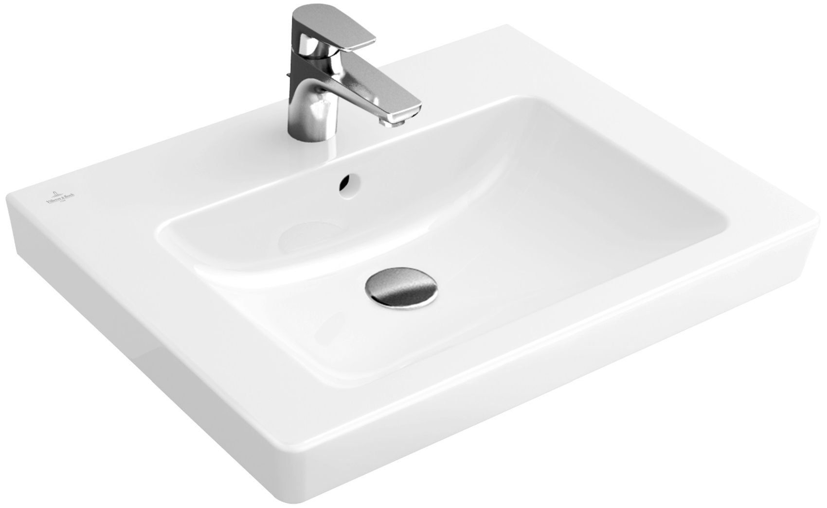Villeroy & Boch Subway 2.0 lavoar 65x47 cm dreptunghiular clasică-mobilier alb 7113KG01