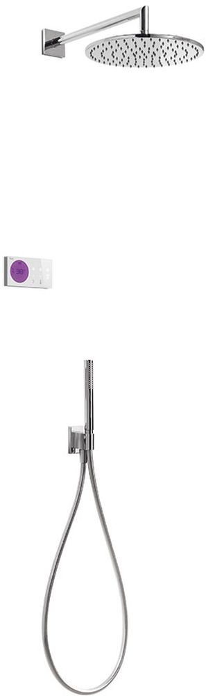 Tres Shower Technology set de duș ascuns cu termostat da crom-alb 092.865.58