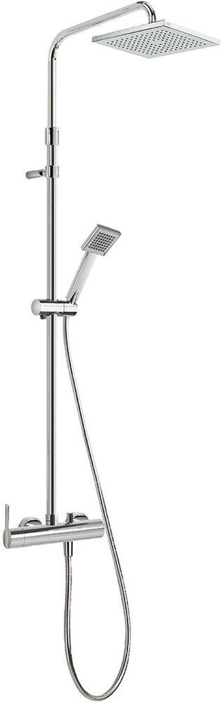 Tres Lex-Tres set de duș perete cu duș de ploaie crom 081.197.01