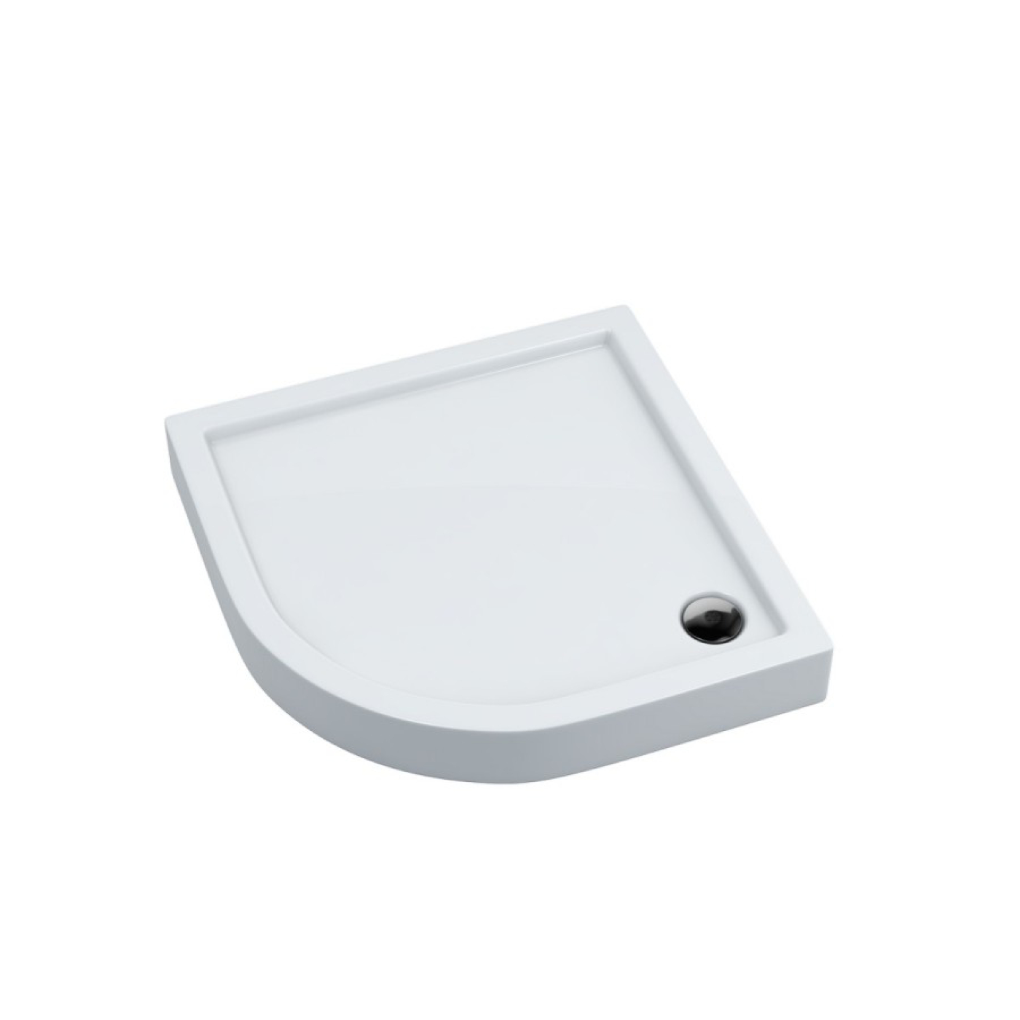 Schedpol Competia cădiță de duș semirotundă x90 cm alb 3.0164