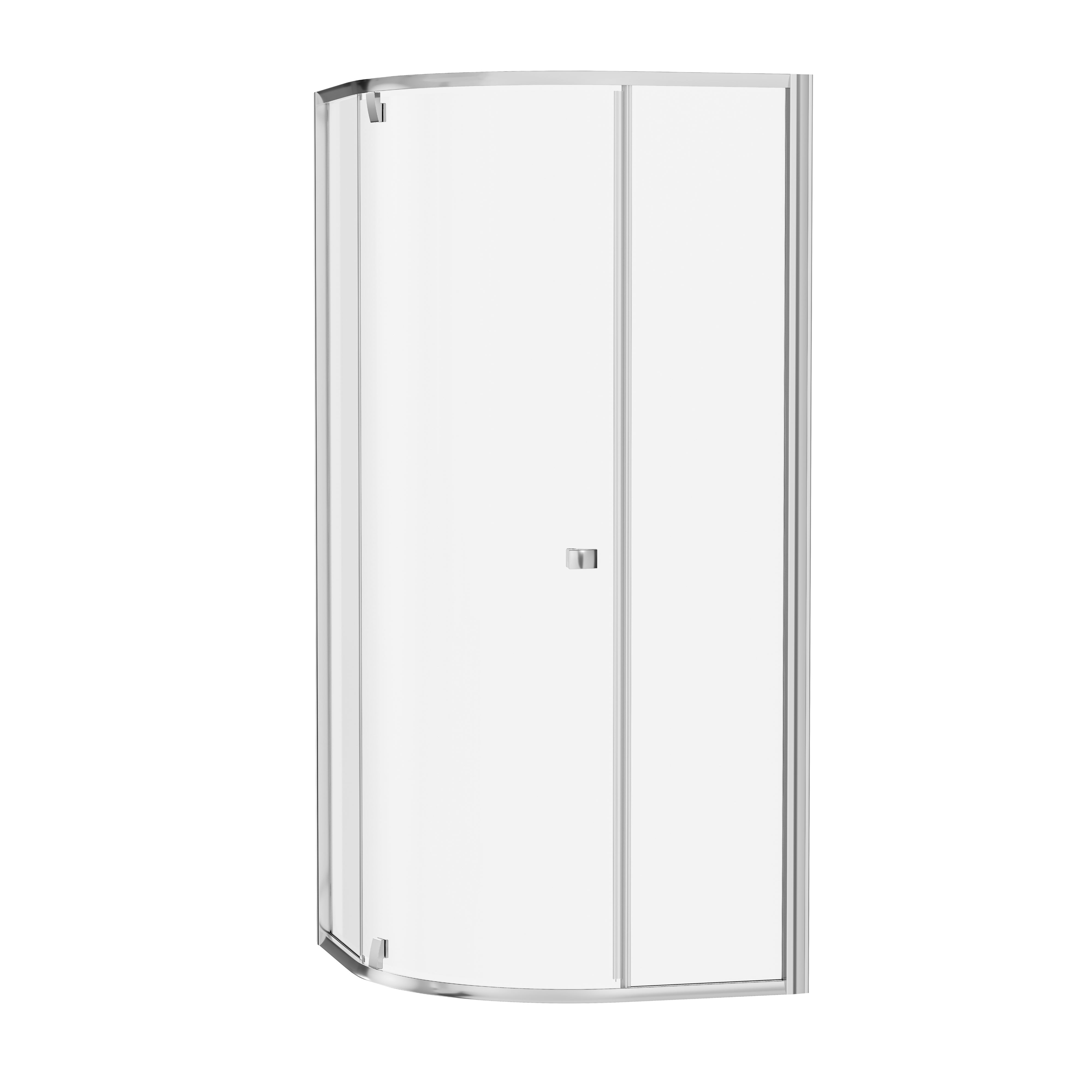 Ravak Pivot cabină de duș 100x100 cm semicircular aluminiu luciu/sticlă transparentă 376AAC00Z1