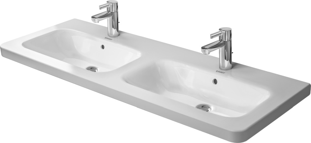 Duravit DuraStyle lavoar 130x48 cm dreptunghiular mobilier-dublă alb 2338130000