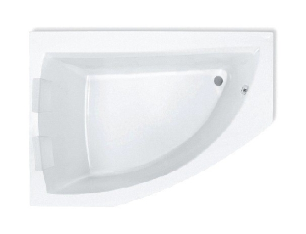 Roca Aquamarina cadă de colț 175x120 cm partea stângă alb A24T249000