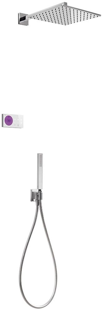 Tres Shower Technology set de duș ascuns cu termostat da crom-alb 092.865.63