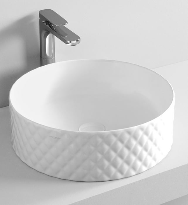 Art Ceram Rombo lavoar 44x44 cm rotund de blat alb OSL00901;00